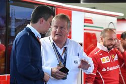 Jo Bauer, FIA Safety Delegate in the Ferrari garage