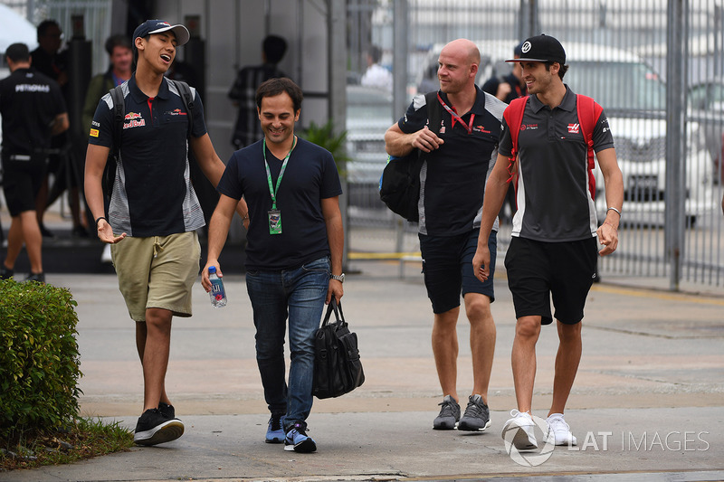 Sean Gelael, Scuderia Toro Rosso and Antonio Giovinazzi, Haas F1