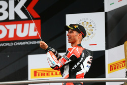 Podio: il terzo classificato Marco Melandri, Ducati Team