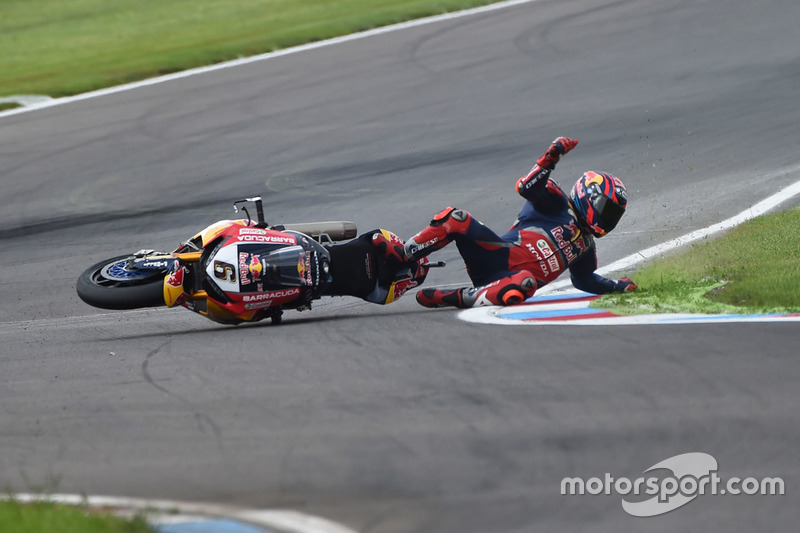 La caduta di Stefan Bradl, Honda World Superbike Team