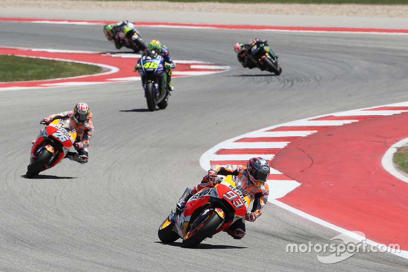 Marc Marquez, Repsol Honda Team, Dani Pedrosa, Repsol Honda Team, Valentino Rossi, Yamaha Factory Ra