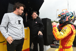 Fernando Alonso; Michael Andretti, Andretti Autosport; Ryan Hunter-Reay, Andretti Autosport, Honda