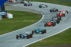 Ayrton Senna, Williams FW16, Michael Schumacher, Benetton B194, Gerhard Berger, Ferrari 412T1, Damon Hill, Williams FW16, Heinz-Harald Frentzen, Sauber C13