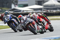 Michael van der Mark, Honda WSBK Team, Davide Giugliano, Aruba.it - Ducati Team et Alex Lowes, Pata