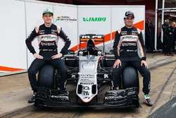 Nico Hülkenberg, Sahara Force India F1 and Sergio Pérez, Sahara Force India F1 présentent la Sahara Force India F1 VJM09