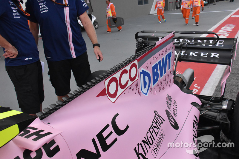 Капот двигателя Force India VJM10