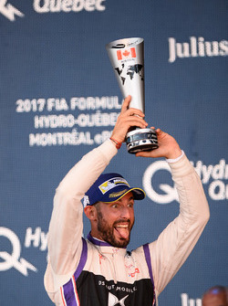 Jose Maria Lopez, DS Virgin Racing, celebrates on the podium