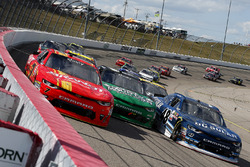 Justin Allgaier, JR Motorsports Chevrolet, Daniel Hemric, Richard Childress Racing Chevrolet, Brennan Poole, Chip Ganassi Racing Chevrolet