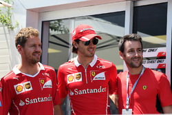 Sebastian Vettel, Ferrari ve Antonio Giovinazzi, Ferrari Test Pilotu