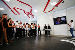 Celebrazione della vittoria ella 24 Ore di Le Mans