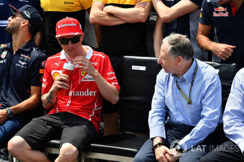 Kimi Raikkonen, Ferrari and Jean Todt, FIA President