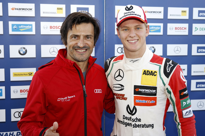 Mick Schumacher, Prema Powerteam, Dallara F317 - Mercedes-Benz with Stéphane Ortelli