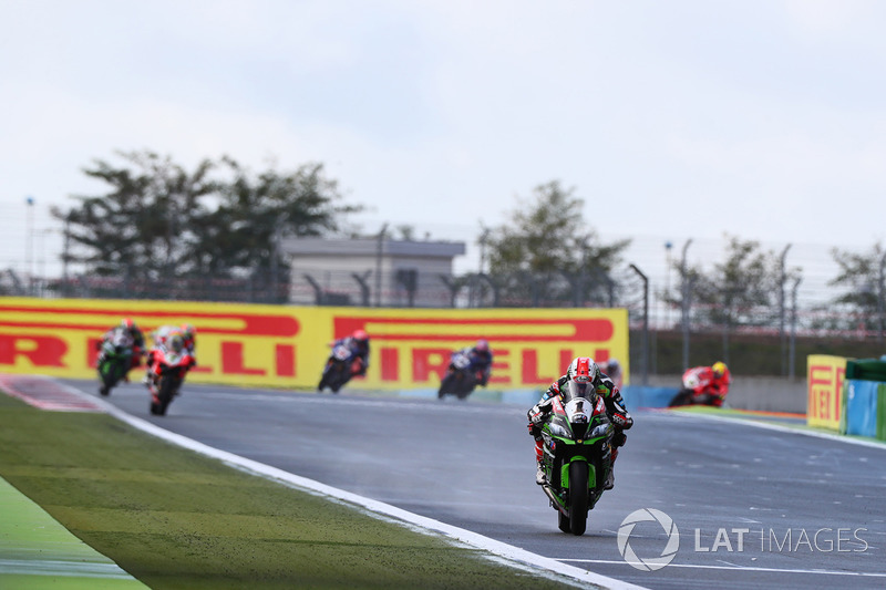 Jonathan Rea, Kawasaki Racing after lap1