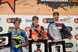 Podium: Race winner Marc Marquez; second place Toni Elias; third place Brad Baker