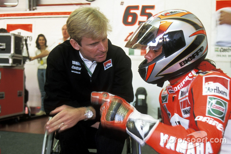 Loris Capirossi, Yamaha, mit Wayne Rainey