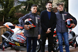 Max Biaggi con Davide Baldini e Alessandro Del Bianco
