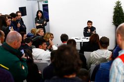 Fernando Alonso, McLaren talks to the media