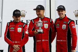 Podium GTLM: third place #62 Risi Competizione Ferrari 488 GTE: Toni Vilander, Giancarlo Fisichella,