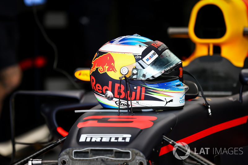 Il casco di Daniel Ricciardo, Red Bull Racing