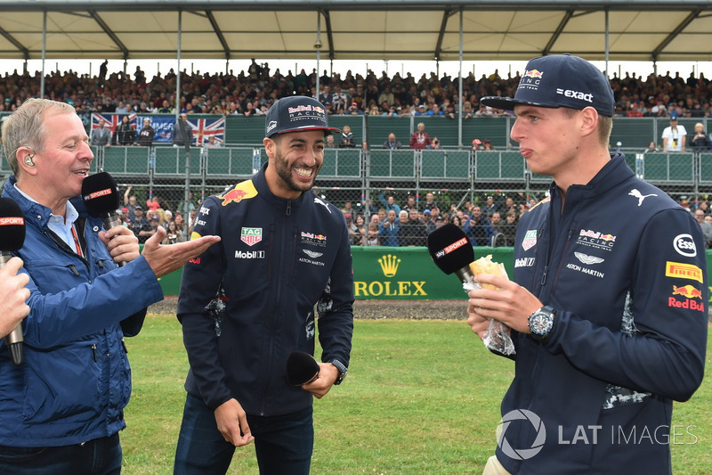 Martin Brundle, Sky TV, Daniel Ricciardo, Red Bull Racing and Max Verstappen, Red Bull Racing