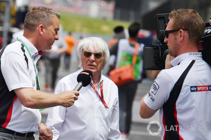 Craig Slater, Sky TV talks with Bernie Ecclestone