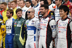 Tony Kanaan, Ford Chip Ganassi Racing, Jose Maria Lopez, Yuji Kunimoto, Toyota Gazoo Racing