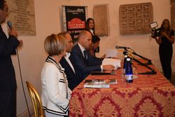 Sindaco di Pico, Ornella Carnevale, Max Rendina, Daniele Frongia, assessore sport Roma Capitale, il Presidente dell'Aci Angelo Sticchi Damiani e il Presidente dell'Aci Roma Giuseppina Fusco