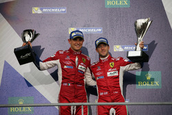 Podium GTE Pro: #71 AF Corse Ferrari 488 GTE: Davide Rigon, Sam Bird
