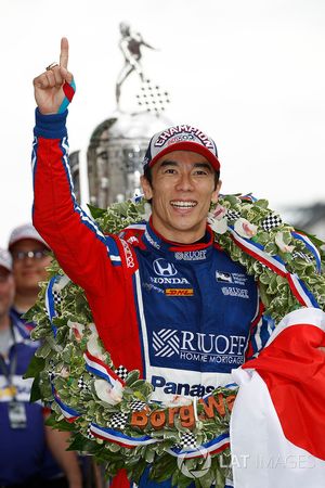 Winner Takuma Sato, Andretti Autosport Honda