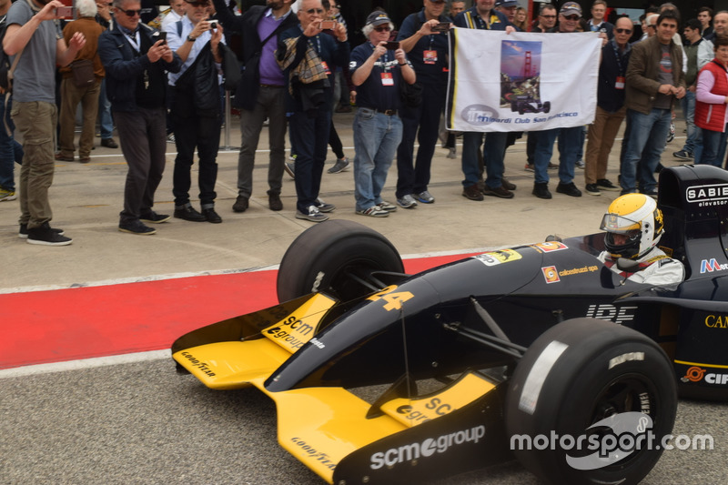 Gian Carlo Minardi sulla M192-Lamborghini