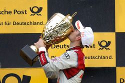 Podium: le vainqueur Jamie Green, Audi Sport Team Rosberg, Audi RS 5 DTM