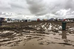 Inundación en el Bivouac en Oruro