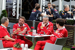Maurizio Arrivabene, Ferrari Team Principal Mattia Binotto, Ferrari Chief Technical Officer