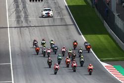 Start actie Marc Marquez, Repsol Honda Team leidt