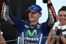 Podio: il secondo classificato Maverick Viñales, Yamaha Factory Racing