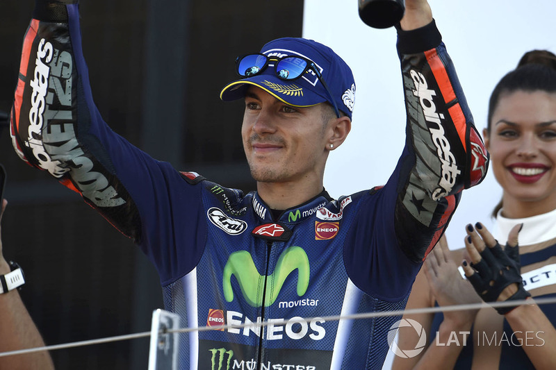 Podium: second place Maverick Viñales, Yamaha Factory Racing