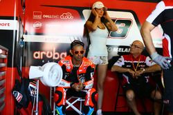 Marco Melandri, Ducati Team, mit Ehefrau Manuela