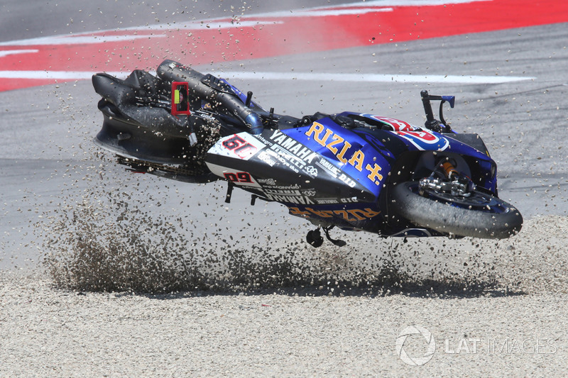 Sturz: Michael van der Mark, Pata Yamaha