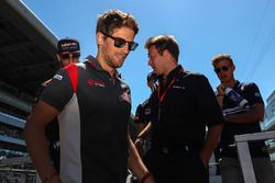 Romain Grosjean, Haas F1 Team lors de la parade des pilotes
