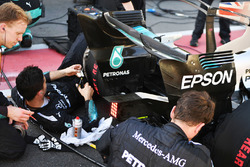 The car of Lewis Hamilton, Mercedes AMG F1 W08