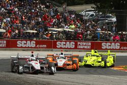 Helio Castroneves, Team Penske Chevrolet, Josef Newgarden, Team Penske Chevrolet, Simon Pagenaud, Team Penske Chevrolet