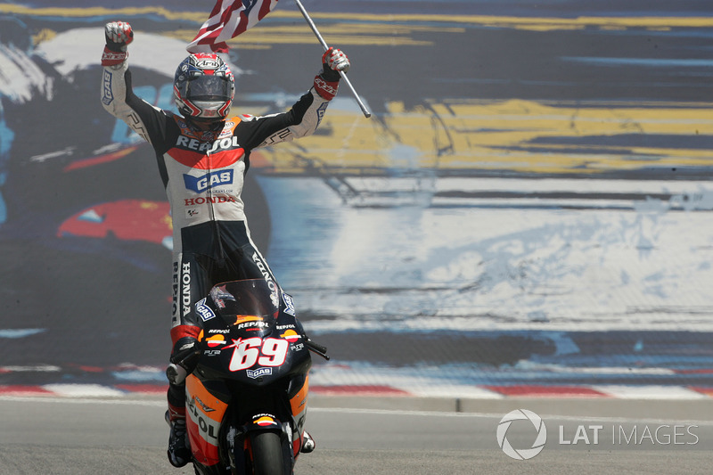 Nicky Hayden, Repsol Honda Team, festejo