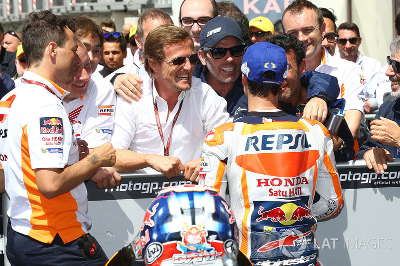 Sete Gibernau, third place Dani Pedrosa, Repsol Honda Team