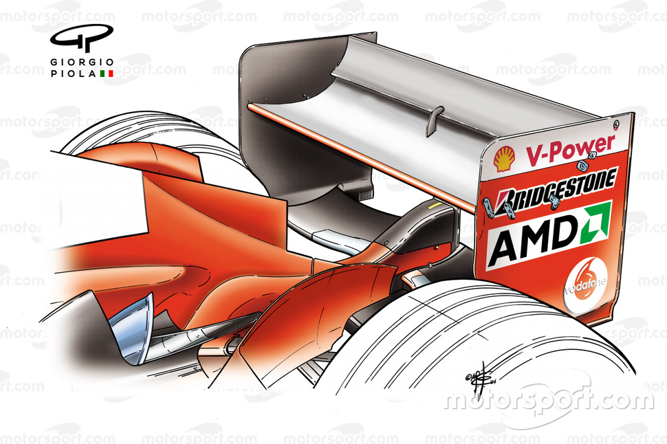 Ferrari F2004 rear wing