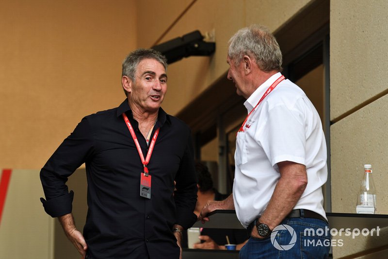 Mick Doohan, former 500cc Motorcycle world champion, Helmut Markko, Consultant, Red Bull Racing