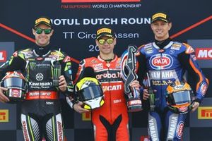 Jonathan Rea, Kawasaki Racing, Alvaro Bautista, Aruba.it Racing-Ducati Team, Michael van der Mark, Pata Yamaha