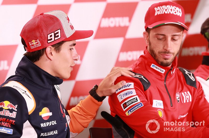 Marc Marquez, Repsol Honda Team, Andrea Dovizioso, Ducati Team