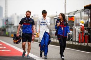 Alexander Albon, Toro Rosso, na zijn bezoek aan het medisch centrum