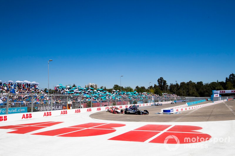 Sébastien Buemi, Nissan e.Dam, Nissan IMO1 Pascal Wehrlein, Mahindra Racing, M5 Electro, Daniel Abt, Audi Sport ABT Schaeffler, Audi e-tron FE05