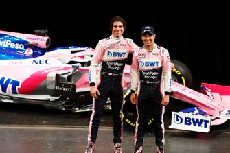 Lance Stroll, Racing Point F1 Team et Sergio Perez, Racing Point F1 Team, avec la RP19